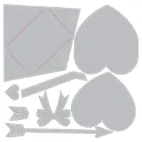 666860 - Sizzix®  - Vault Side Order -  Love Notes
