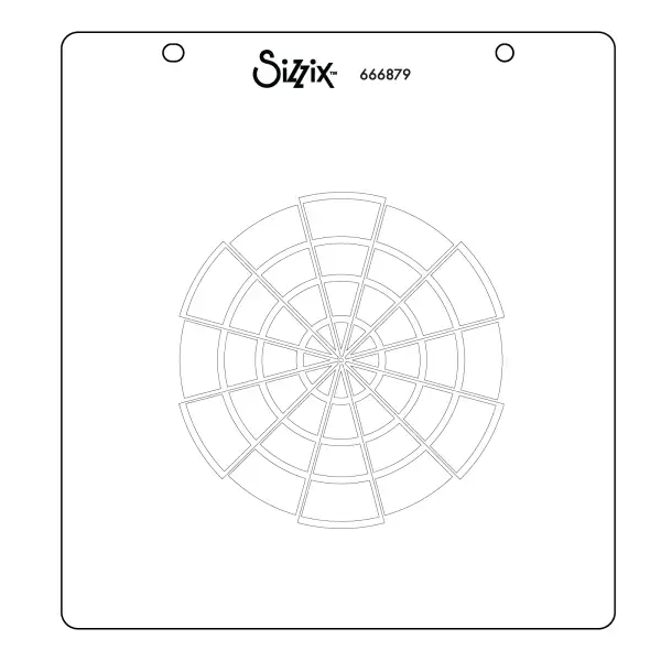 666879 Sizzix Layered Stencil 3PK - Colour Wheel by Eileen Hull