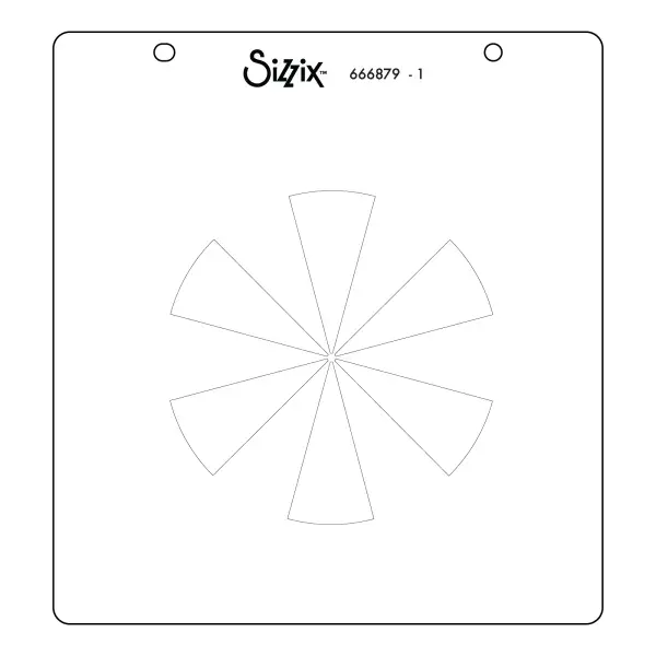 666879 Sizzix Layered Stencil 3PK - Colour Wheel by Eileen Hull