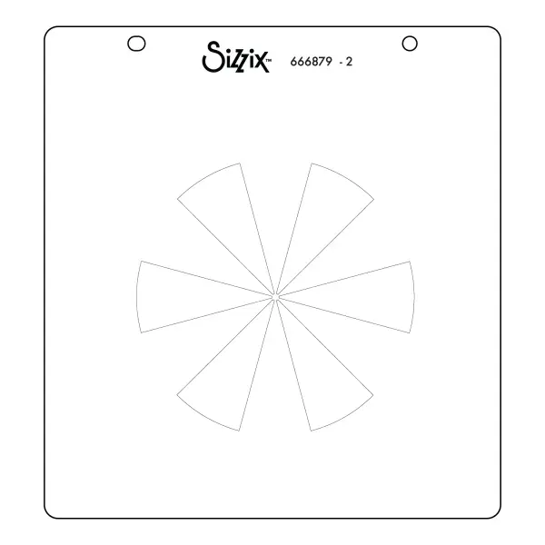 666879 Sizzix Layered Stencil 3PK - Colour Wheel by Eileen Hull