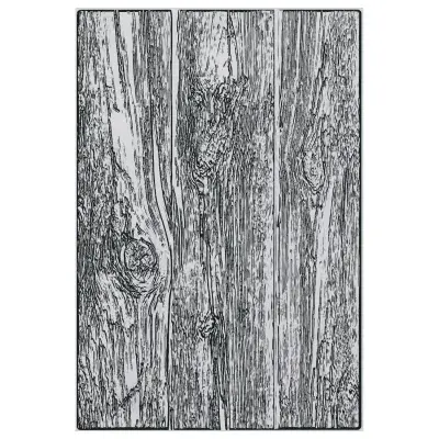 666884 Sizzix® 3-D Texture Fades Embossing Folder - Lumber Large/A5 by Tim Holtz