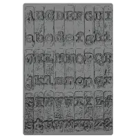 666885 Sizzix® 3-D Texture Fades Embossing Folder - Typewriter Large/A5 by Tim Holtz
