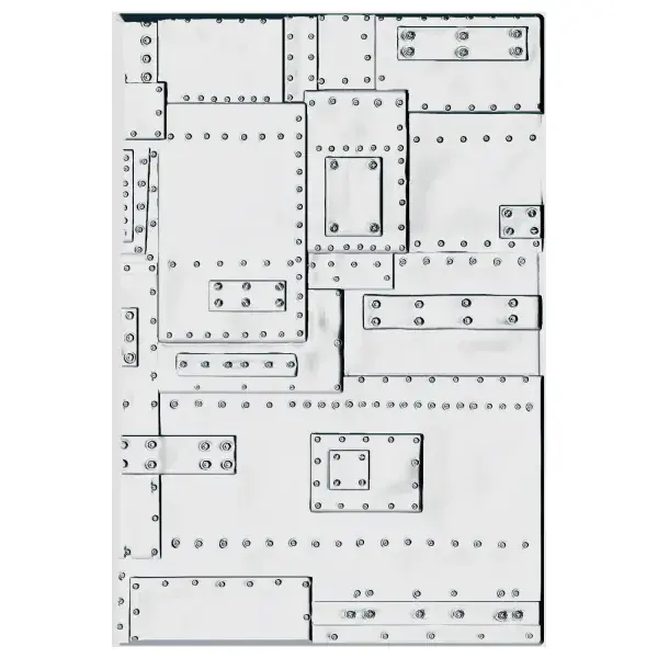 666887 Sizzix® 3-D Texture Fades Embossing Folder - Foundry Large/A5 by Tim Holtz