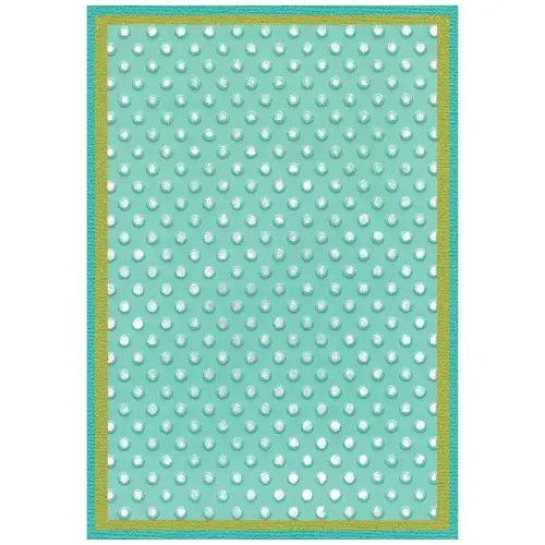 666891 - Sizzix™ 3-D Textured Impressions Embossing Folder w/A6 Stencil Rock the Dots by Stacey Park