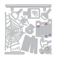 666911 Sizzix 2D Texture Fades Embossing Folder w/14PK Vault Side-Order  Laboratory by Tim Holtz