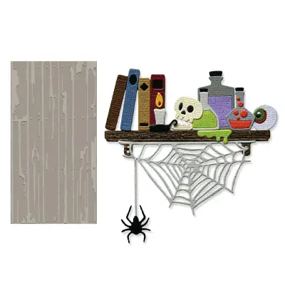 666911 Sizzix 2D Texture Fades Embossing Folder w/14PK Vault Side-Order  Laboratory by Tim Holtz