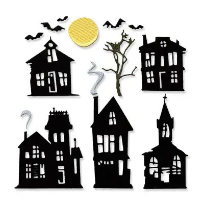 666915 - SizzixDie Set 11PK Vault Ghost Town by Tim Holtz