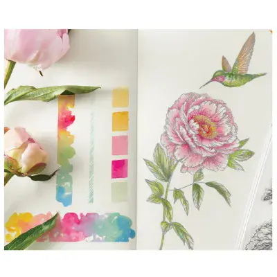 666926 - Sizzix™ Studio Clear Stamp Set 7PK - Flowers and Creatures by Willow Wolfe