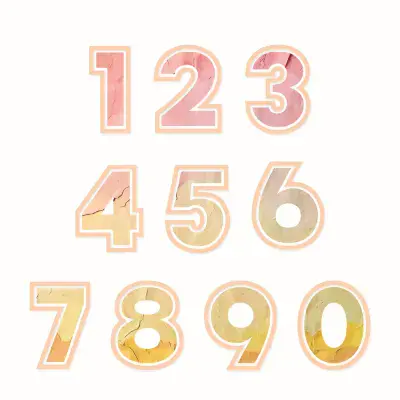 666952 Sizzix Thinlits® Die Set 20PK - This or That 2 inch Numbers by 49 and Market