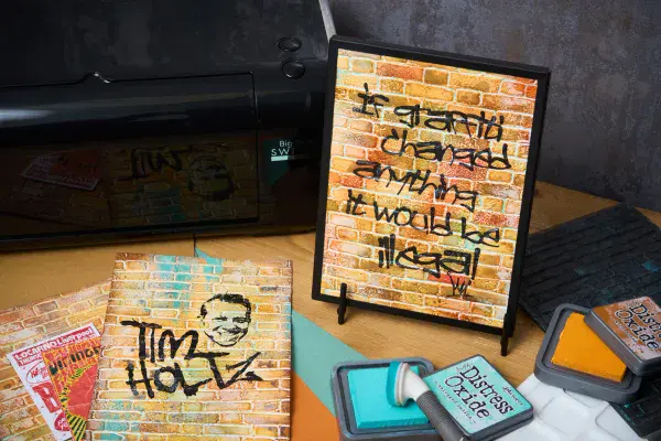 666958 Sizzix® 3-D Texture Fades Embossing Folder - Brickwork Large/A5 by Tim Holtz