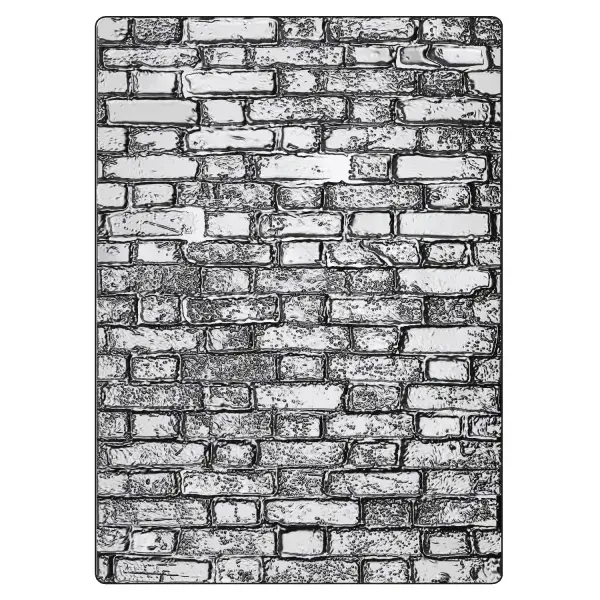 666958 Sizzix® 3-D Texture Fades Embossing Folder - Brickwork Large/A5 by Tim Holtz