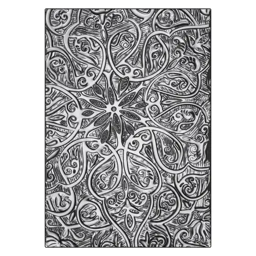 666960 Sizzix® 3-D Texture Fades Embossing Folder - Engraved Large/A5 by Tim Holtz