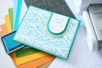 666977 Sizzix® 3D Textured Impressions A5 Embossing Folder - Lacy Leaves by Eileen Hull