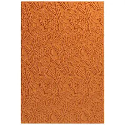 666977 Sizzix® 3D Textured Impressions A5 Embossing Folder - Lacy Leaves by Eileen Hull
