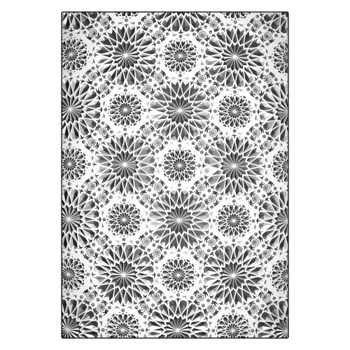 667001 Sizzix® 3-D Texture Fades Embossing Folder - Kaleidoscope Large/A5 by Tim Holtz
