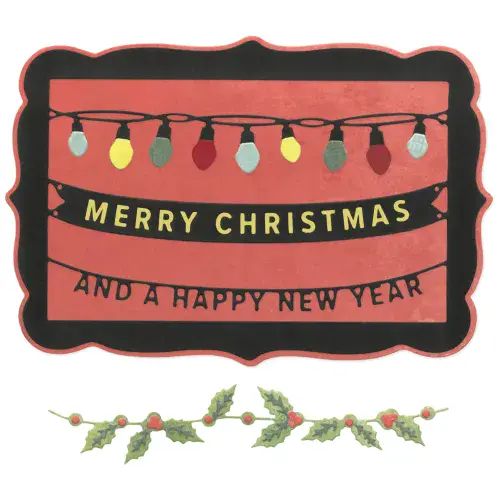 667016 Sizzix™ Thinlits® Die Set 15PK Snap and Swap - Merry Christmas by 49 and Market