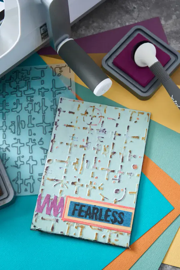 667020 - Sizzix® Multi-Level Embossing Folder - Grid Graph by Seth Apter