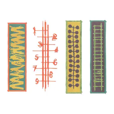 667022 - Sizzix® Thinlits® Die 4PK - Stretchers by Seth Apter
