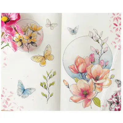 667027 Sizzix™ StudioClear Stamp Set 7PK - Magnolia by Willow Wolfe