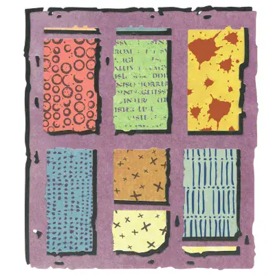 667054 - Sizzix® Thinlits® Die Set2PK w/6PK Stamps - Viewfinder by Seth Apter