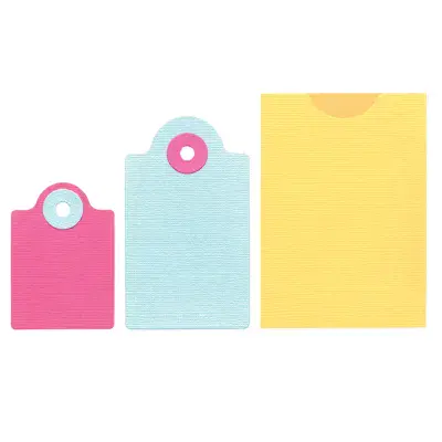 667068 Sizzix® Thinlits 4PK Die Set - Ephemera Pocket & Tags by Eileen Hull
