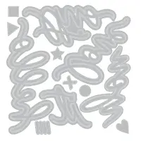 667073 - Sizzix® Thinlits® 17PK Die Set - Vicki Script #1 by Vicki Boutin