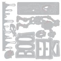 667237 Sizzix Thinlits Die Set 10PK Vault Frights + Bones by Tim Holtz