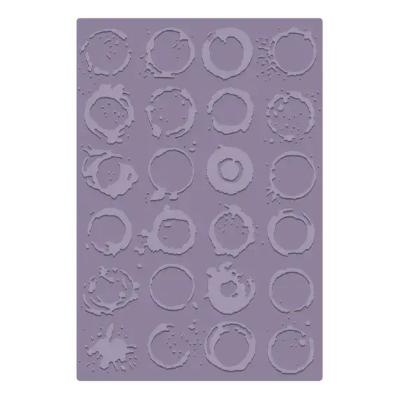 667239 -  Sizzix 2D Texture Fades Embossing Folder Large/A5 Vault Ringer by Tim Holtz