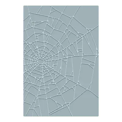 667247 – Sizzix 2D Texture Fades A5 Embossing Folder Vault Cobweb by Tim Holtz