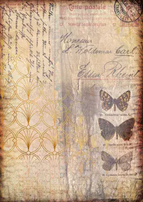 7 Dots Studio - Butterfly Effect – Carte Postale Rice Paper