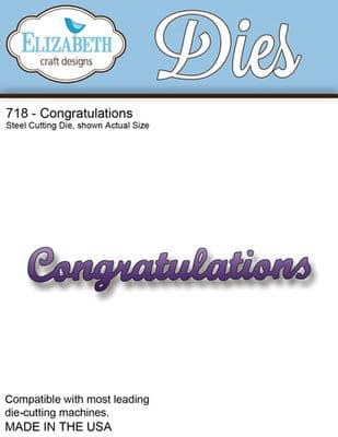 718 Elizabeth Craft Designs - Congratulations