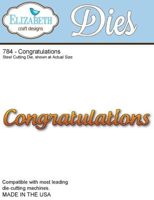784 Elizabeth Craft Designs - Congratulations