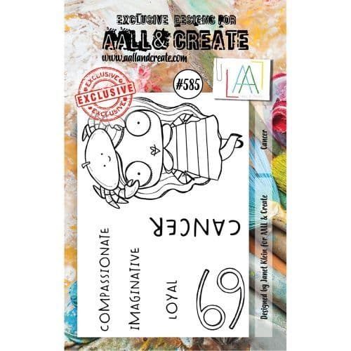 AALL and Create A7 Clear Stamp Set #585 - Cancer by Janet Klein