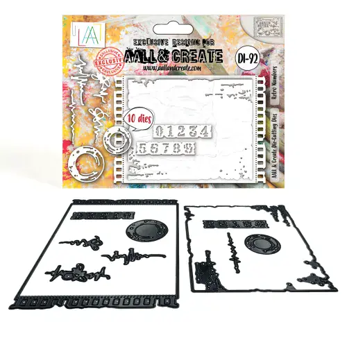 AALL & Create #92 - Die-Cutting Set - Retro Numbers