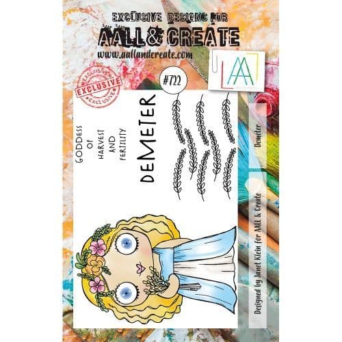 AALL & Create - A7 Stamp #722 - Demeter By Janet Klein