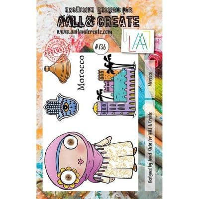AALL & Create - A7 Stamp Set #736 - Morocco By Janet Klein