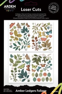 Arden Creative Studio Amber Ledgers 6in x 8in Rub-On Transfer Set