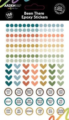 Arden Creative Studio Been There Epoxy Stickers
