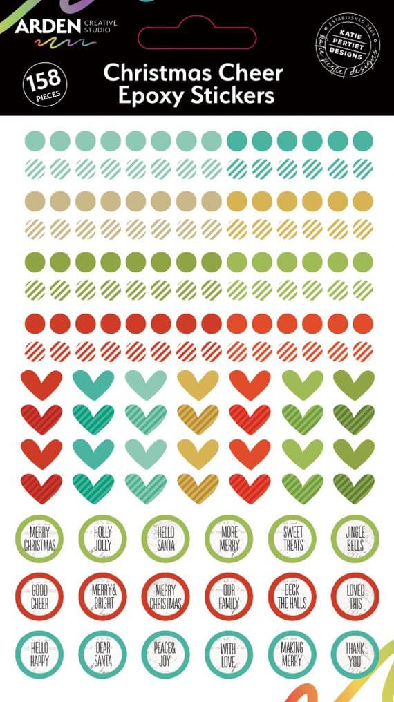 Arden Creative Studio Christmas Cheer Epoxy Stickers