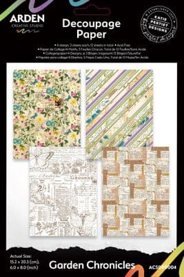 Arden Creative Studio Garden Chronicles 6in x 8in Decoupage Paper