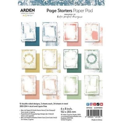 Arden Creative Studio, Katie Pertiet Page Starters Collection 6in x 8in Paper Pad