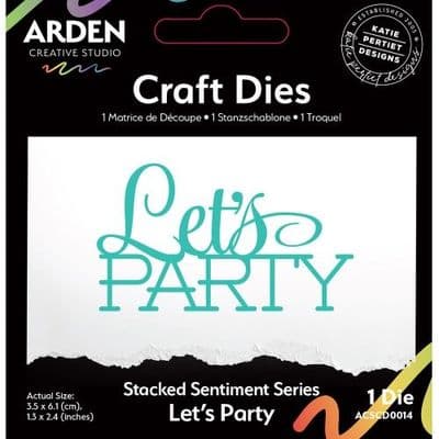 Arden Creative Studio, Katie Pertiet Page Starters Collection Stacked Craft Die - Let's Party