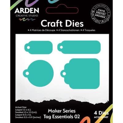 Arden Creative Studio, Katie Pertiet Page Starters Collection Stacked Craft Die - Tag Essentials 02