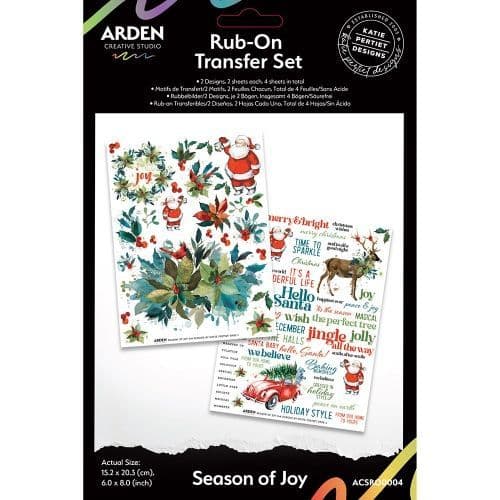 Arden Creative Studio Katie Pertiet Season of Joy - Rub On Transfer Set