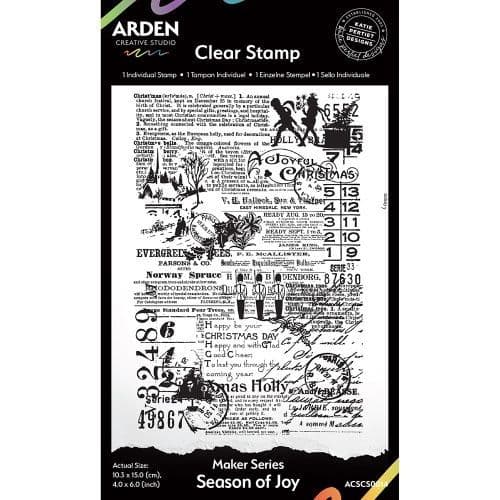 Arden Creative Studio Katie Pertiet Season of Joy Stamp Set - Background Stamp