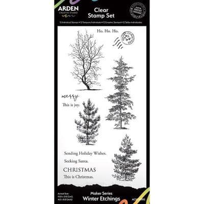 Arden Creative Studio Katie Pertiet Season of Joy Stamp Set - Winter Etchings