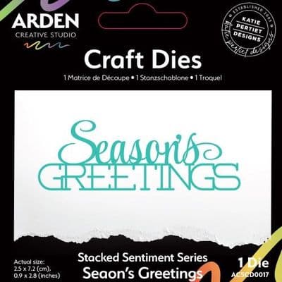 Arden Creative Studio Katie Pertiet Sentiment Series Stacked Die - Season's Greetings