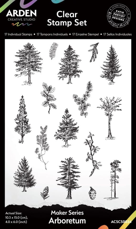 Arden Creative Studio Maker Series Arboretum 4in x 6in Stamp Set