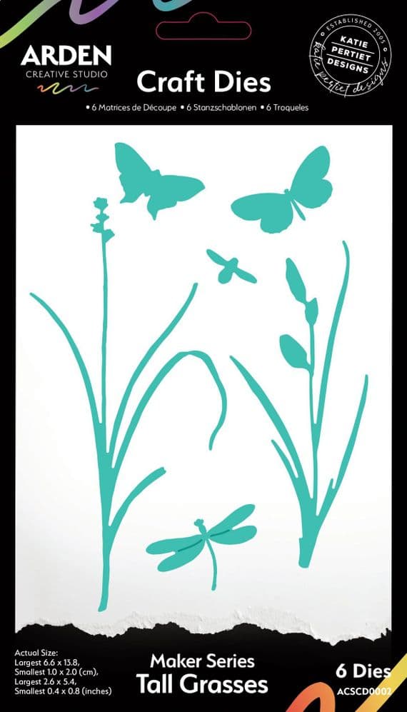 Arden Creative Studio Maker Series, Katie Pertiet, Craft Die Set - Tall Grasses
