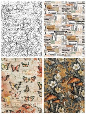 Arden Creative Studio  Wicked Woods 6in x 8in Decoupage Paper
